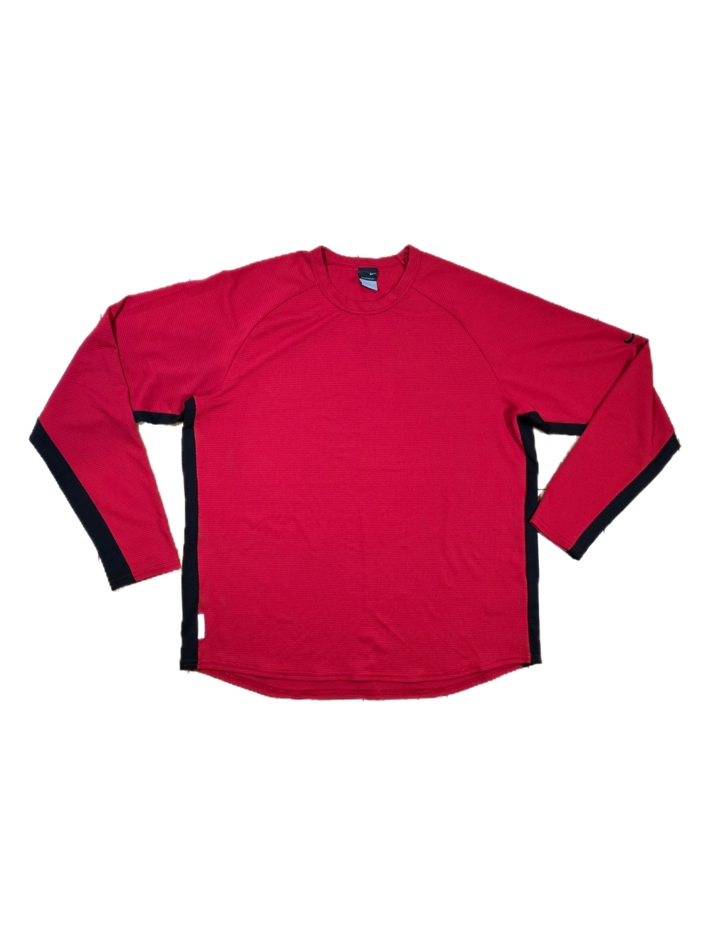 Nike Sphere Dry Shirt Men's Size L Red Long Sleeve Performance Workout Top